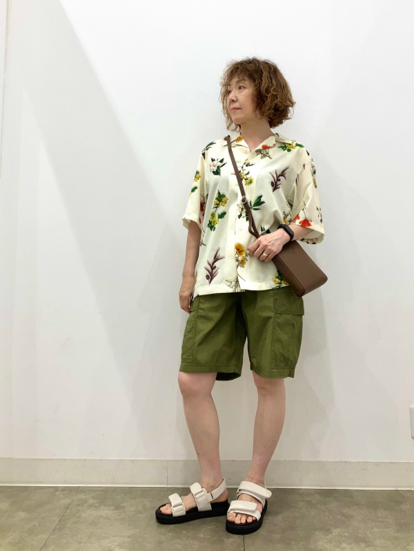 オープンカラーシャツ(5分袖) nowartt 1（メンズ）の着用
