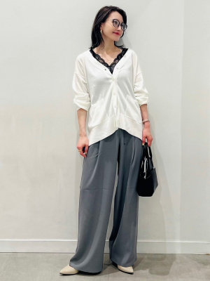 GU公式 | スタイルオーガニックリブレースVネックタンクトップ