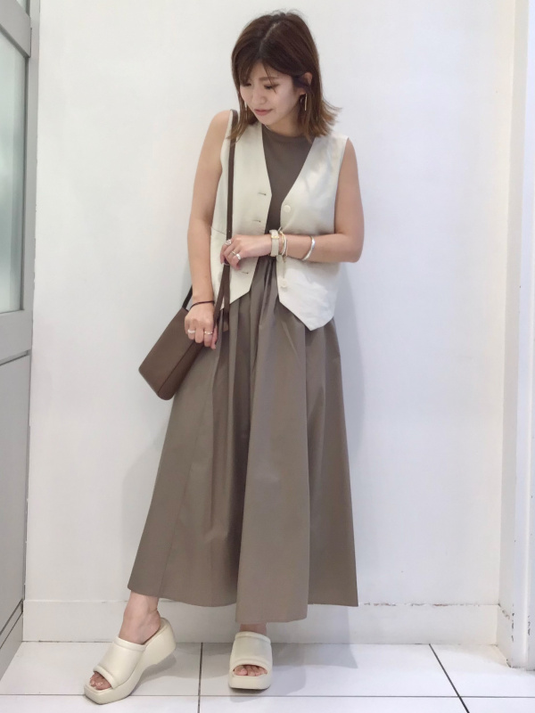 mmmmmmmm様確認用⭐ 布帛コンビネーションワンピース(ノースリーブ)Q（レディース