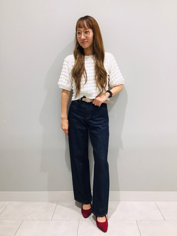 ポップコーントップス」のレディースのコーディネート一覧 | ジーユー 