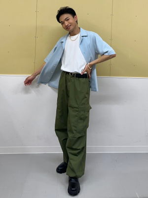 GU ジーユー スーパーワイドカーゴパンツ 男女兼用 ユニセックス