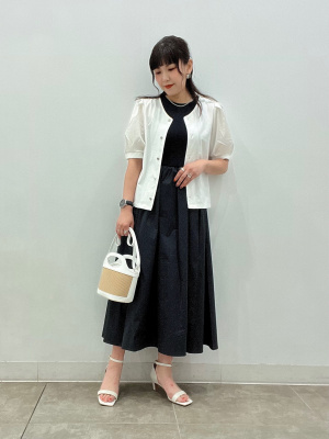 GU公式 | 2WAY布帛コンビネーションT(5分袖)Z