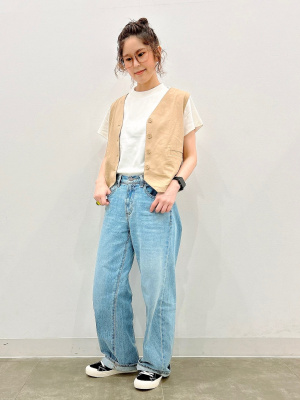 ☺︎︎︎︎さん専用 GU公式 | リネンブレンドコンパクトベスト(セットアップ可能)