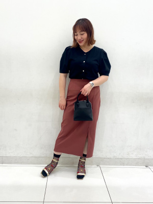 Fleuriセット GU公式 | 2WAY布帛コンビネーションT(5分袖)Z