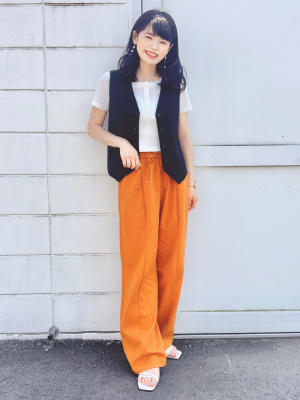 ♡maple様ご確認♡ GU公式 | ワッフルヘンリーネックミニT(半袖)