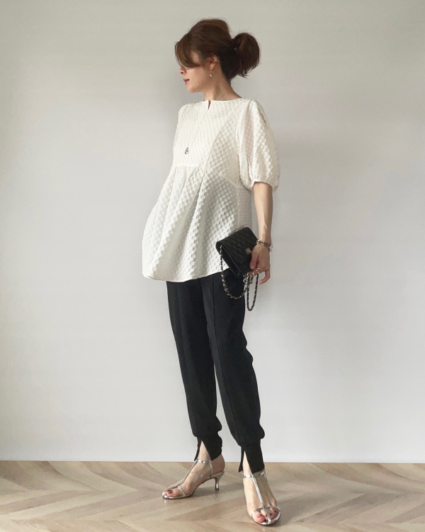 センターシームジョガーパンツQ（レディース）の着用コーディネート