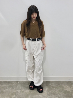 GU公式 | メッシュニットスキッパーポロシャツ(5分袖)
