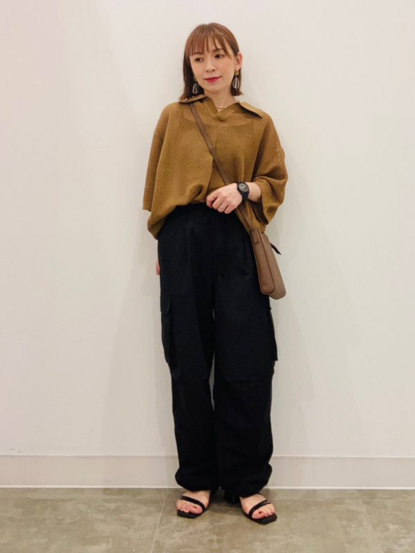 きじまるページ GU公式 | メッシュニットスキッパーポロシャツ(5分袖)