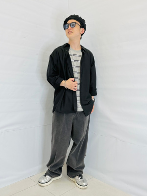 3個口のB GU公式 | マルチボーダーT(半袖)OSB+EC