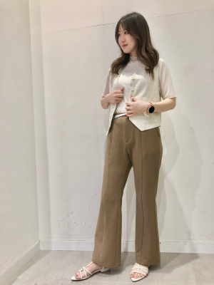 その他 gu- GU公式 | ブラフィールクロップドバックオープンタンクトップ