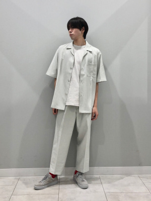 GU公式 | ドライオープンカラーシャツ(5分袖)(セットアップ可能)