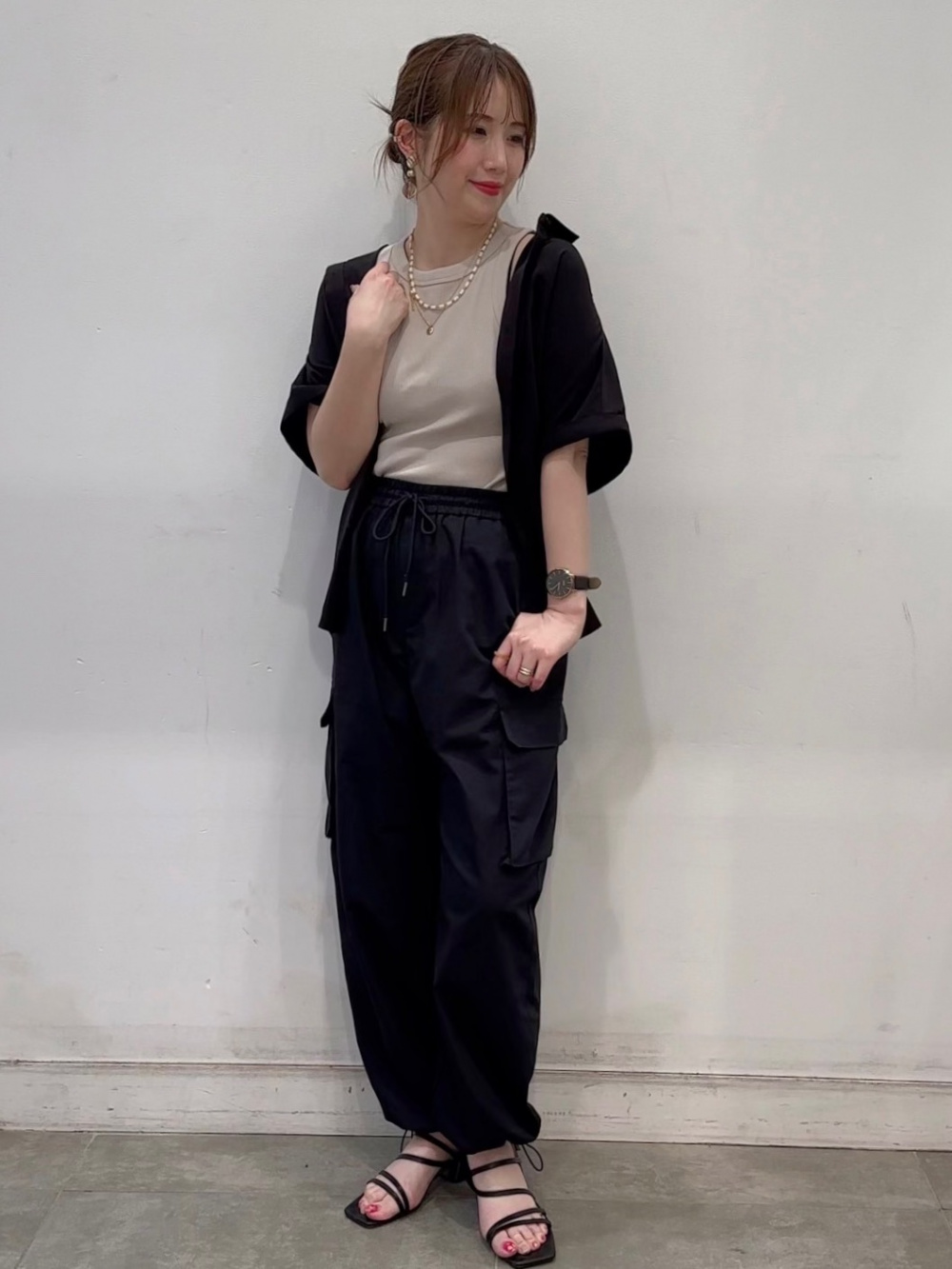 2WAYメッシュカーディガン(長袖)YT+E、リブスクエアネックニット 2WAYメッシュカーディガン(長袖)YT+E、リブスクエアネックニット