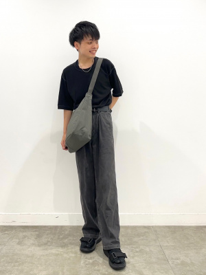 GU公式 | デニムバギースラックス+EC(丈長め77.0cm