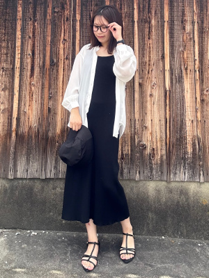 GU公式 | リブニットワンピース(ノースリーブ)