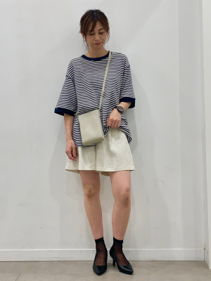 GU公式 | リネンブレンドショートパンツ(セットアップ可能)