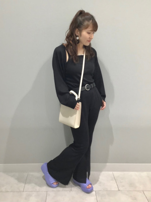 蘇鉄 約30cm GU公式 | カットソースリットフレアパンツQ