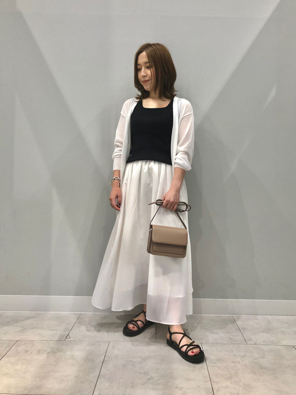 YOKANG ノースリーブ ロングワンピース&ロングカーディガン 楽天市場】マキシワンピース ノースリーブ ロングカーディガン 2