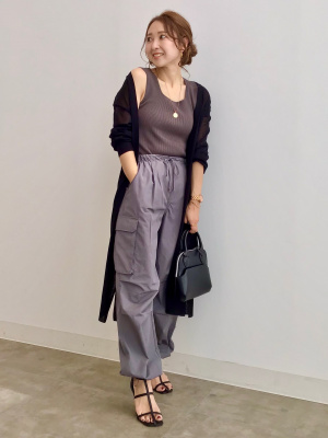 GU公式 | シアーロングカーディガン(長袖)Z