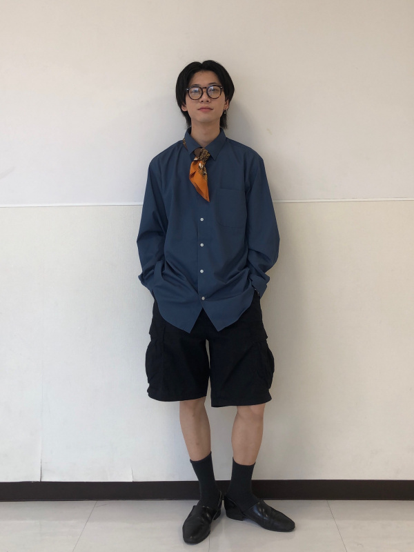 ワイドカーゴハーフパンツ（メンズ）の着用コーディネート一覧| ジーユー