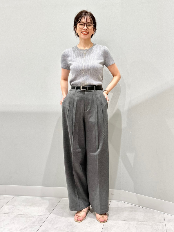 ラメクロップドセーター(半袖)（レディース）の着用コーディネート一覧