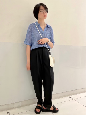 GU公式 | メッシュスキッパーポロセーター(半袖)(セットアップ可能)