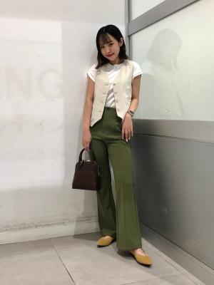 GU公式 | リネンブレンドコンパクトベスト(セットアップ可能)