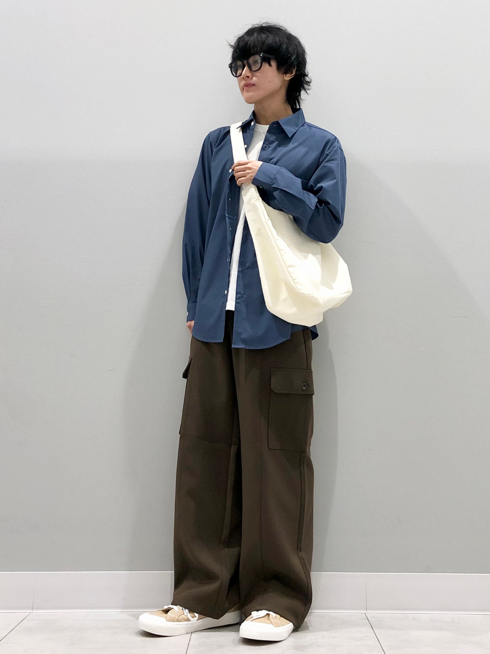 メッシュニットスキッパーポロシャツ(5分袖)、コットンカラーT