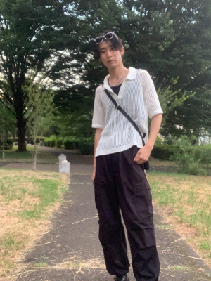 GU公式 | メッシュスキッパーポロセーター(半袖)(セットアップ可能)
