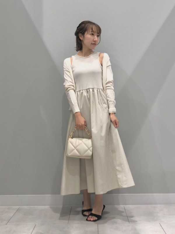 mmmmmmmm様確認用⭐ 布帛コンビネーションワンピース(ノースリーブ)Q（レディース