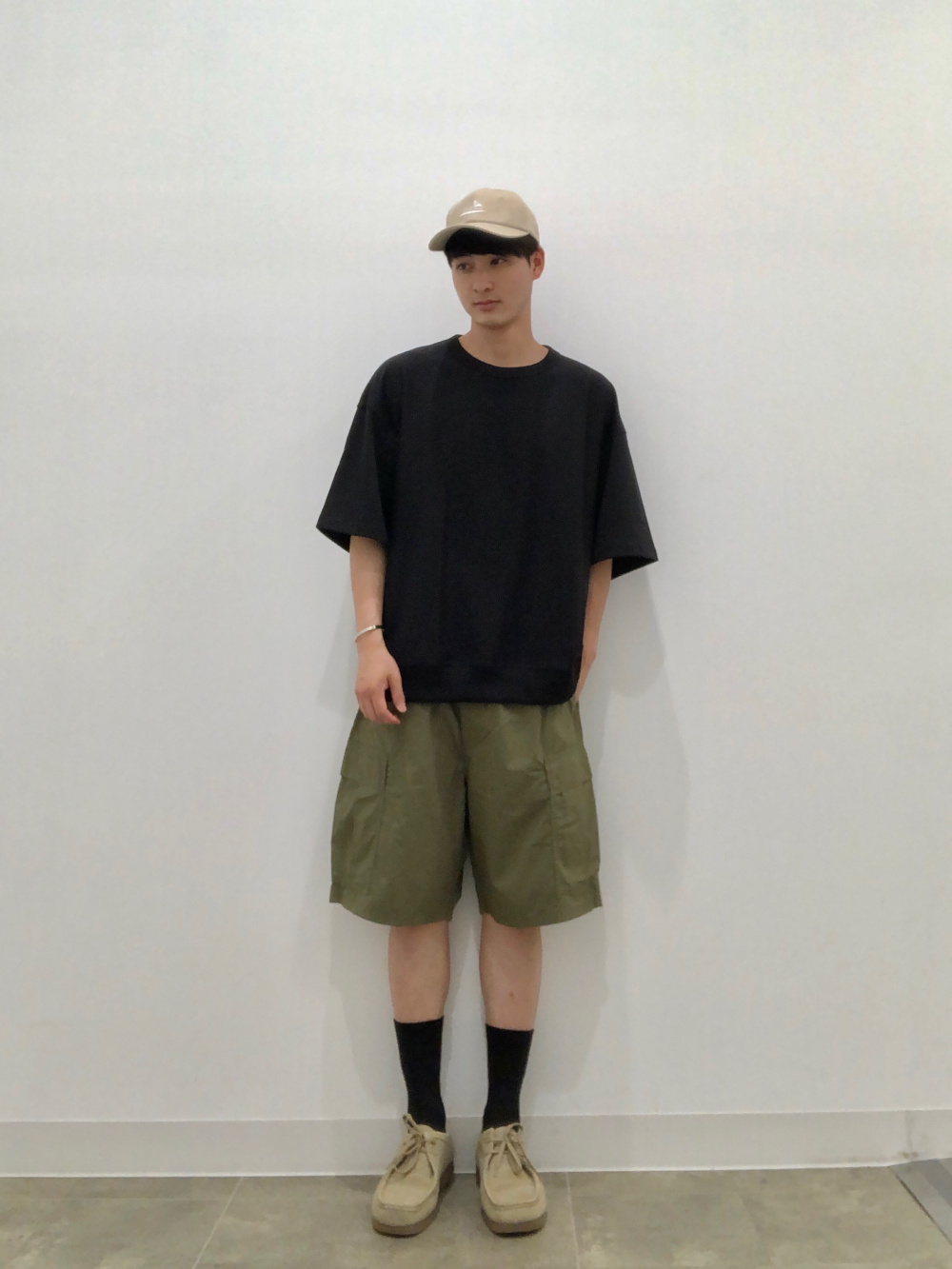 メッシュニットスキッパーポロシャツ(5分袖)、ワイドカーゴ メッシュニットスキッパーポロシャツ(5分袖)、ワイドカーゴ