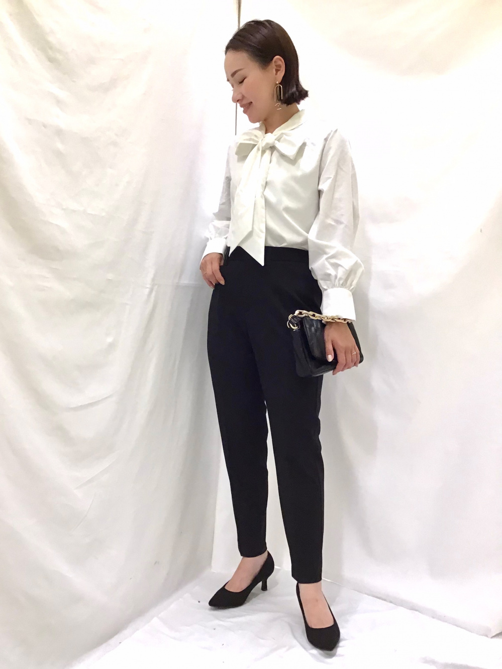 ウォッシャブルノーカラージャケットZ(セットアップ可能)、ドレープ