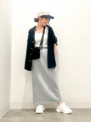 GU公式 | ツイルオーバーサイズシャツ(長袖)