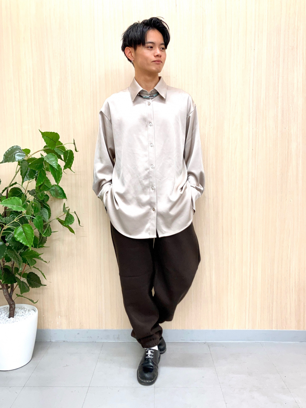 ヘビーウェイトスウェットワイドイージーパンツ(丈標準69.0～73.0cm