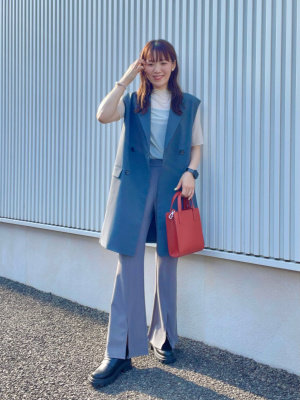 蘇鉄 約30cm GU公式 | カットソースリットフレアパンツQ