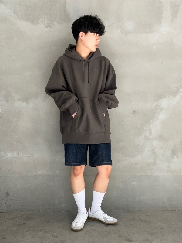 GU公式 | デニムワイドハーフパンツ+E