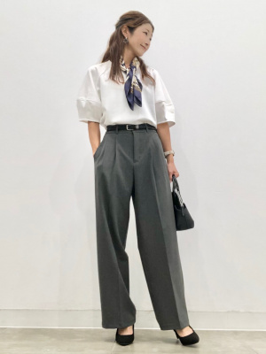 おか わたるがぴゅん GU公式 | ランタンスリーブT(5分袖)Z+E