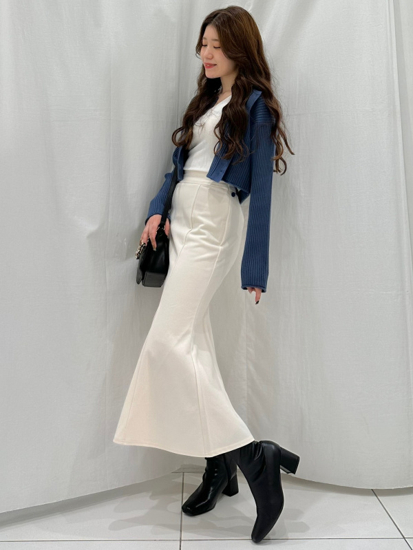 Vネックニットチュニック(ノースリーブ)+X、アメリカンスリーブタンク