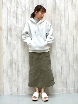 GU公式 | ソフトリブタートルネックT(長袖)(ボーダー)