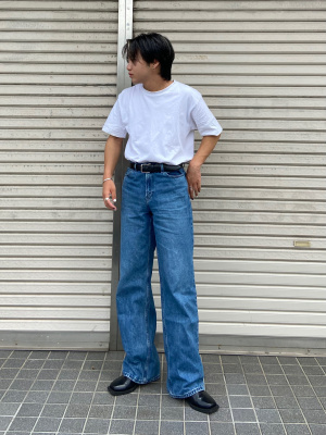 GU公式 | ローライズバギージーンズRS+EC(丈長め83.0cm)