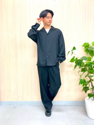 GU公式 | オープンカラーシャツ(長袖)NT+E