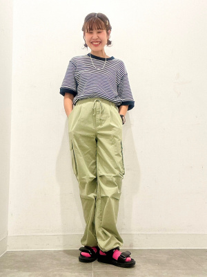 GU公式 | パラシュートカーゴパンツ+EC(丈長め76.0～78.0cm)