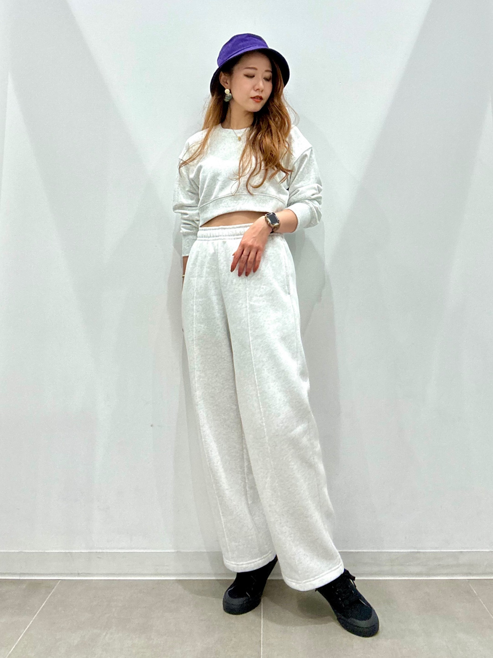 GU×beautiful people サイドライン パーカー&パンツ Sセット サイドラインフルジップパーカ(長袖) beautiful people