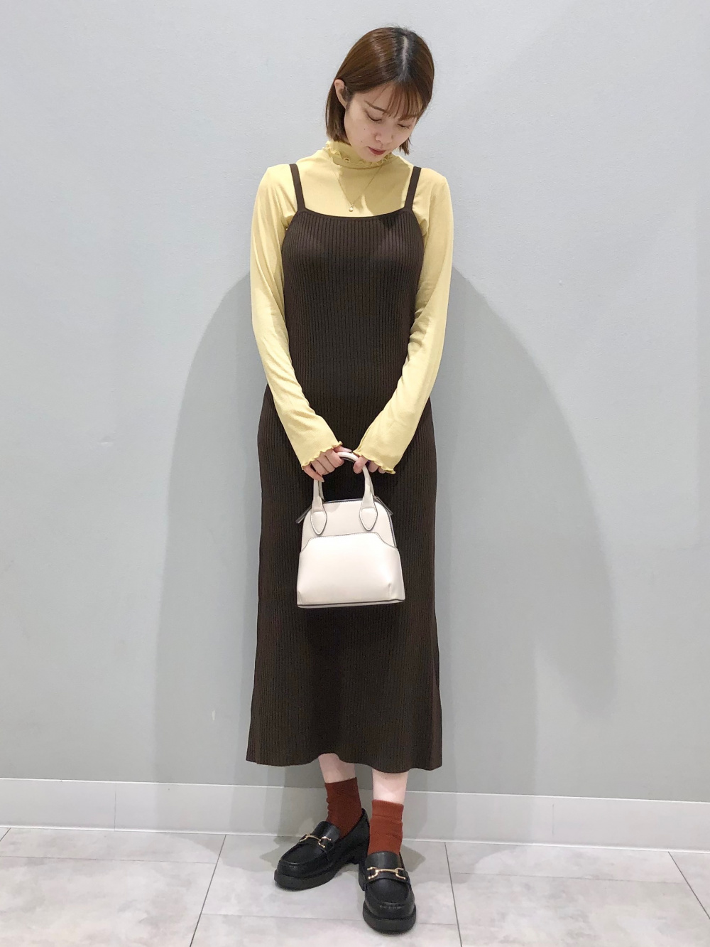 ラメクロップドセーター(半袖)、サテンキャミソールワンピース ラメクロップドセーター(半袖)、サテンキャミソールワンピース
