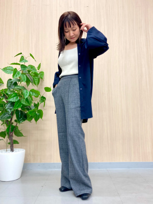 GU公式 | フレアスリーブロングシャツ(7分袖)Z+E