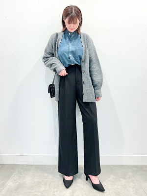 GU公式 | パフィータッチオーバーサイズカーディガン(長袖)