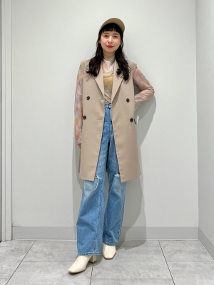 3X1 NYC 【新品未使用】ハイライズ ストレート ダメージジーンズ　29 GU公式 | ハイライズストレートジーンズ(クラッシュ)+E