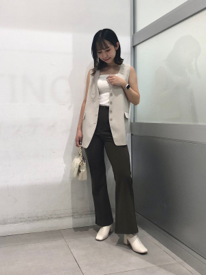 Kazuhiko樣専用 S】 GU ジレ ノーカラーベスト ブラック レディース 347807 - メルカリ