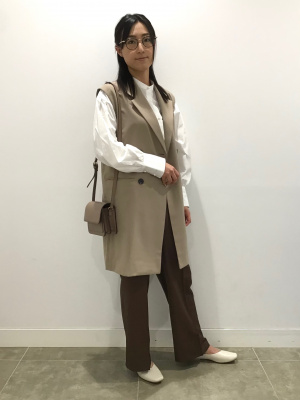 GU公式 | スクエアシフォンフラットシューズ