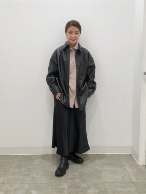 GU公式 | サテンロングスカート(丈標準83.0～90.0cm)