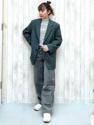 ハナニコ☆GU ジャケット XXL GU公式 | オーバーサイズテーラードジャケット(セットアップ可能)